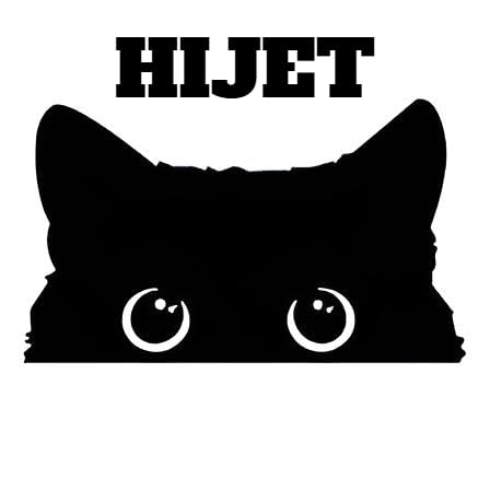 Amazon.co.jp: ハイゼット 猫 STICKER JAPAN 黒 各約長辺14センチ