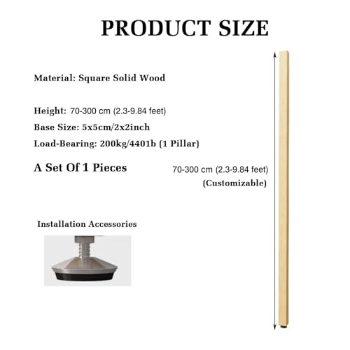 Cloison de séparation en bois 130 cm réglable pour salon