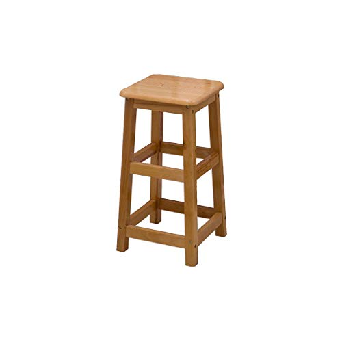 Wood Stools for Kitchen Counter Home Bar Decor 4 Choices (Size : 30×30×60CM)
