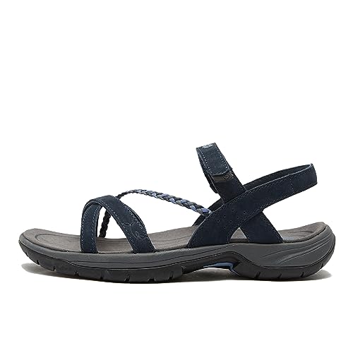 NORTH RIDGE Women's Grace Sandal, Women's Waterproof Walking Sandals, Sports and Outdoors Sandals (Navy, UK Footwear Size System, Adult, Women, Numeric, Medium, 7)