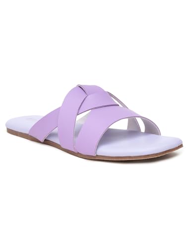 Image of Women's Tread Flat Sandals Lightweight & Flexible Comfortable Design Anti-Skid Sole Versatile Style For Girls /Ladies