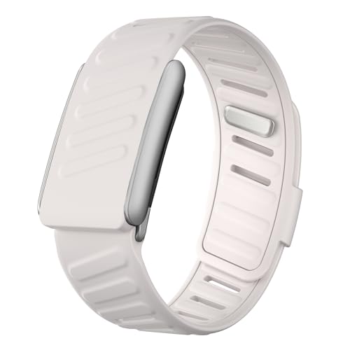 Iprisu Waterproof Silicone Sport Band Compatible with WHOOP 5.0, One, Peak & Life | Soft-Touch, Sweatproof, Adjustable Replacement Strap for Men & Women – Durable, Comfortable & Easy to Clean (Starlight/Matte Metal, One/Peak) by iprisu - Used condition - US$15.01
