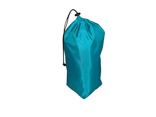 Mini Stuff Sack,drawstring Shoe bag Bag Square Bottom Made in USA (Turquoise)2