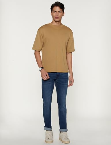 Image of Peter England Men's Mid Wash Stretchable Jeans