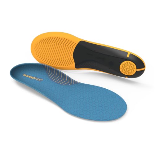 Superfeet Work Slim-Fit Cushion Insoles for All-Day Workers with All Arch Heights Support - Men 5.5-7 / Women 6.5-8