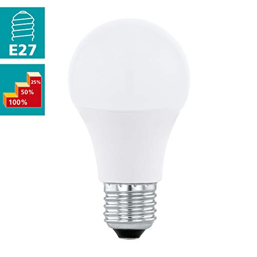 Eglo E27 LED Light Bulb, 3 Step dimmable Opaque Edison lamp, 8.5 watt (Equivalent to 60 watt), 806 Lumen, Warm White Glow - Image 2