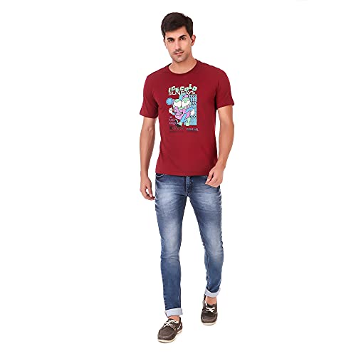 Image of Stories.Label Cotton Printed T-Shirts for Men in Regular Fit and Round Neck