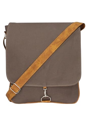 Bolsa Lenna's Prem Transversal de Lona L068 Cinza
