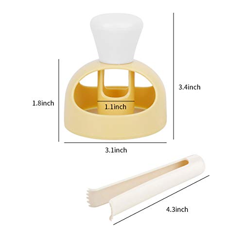 2 Pack Mini Donut Mould Maker, 3 inch Donut Hole Cutter, Donut Cutter with Removable Center, DIY Biscuit Cake Doughnut Cutters Mold Kitchen Baking Tool