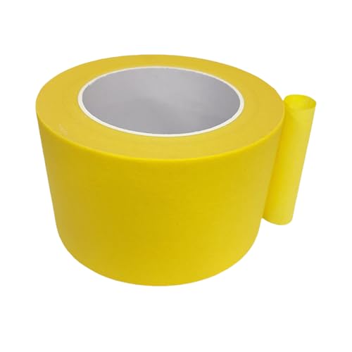 Image of Wide Masking Tape, Yellow Painters Tape, 3 Inch x 55 Yards | Multi-Purpose for Painting, Building, Labeling, Edge Finishing & DIY Projects