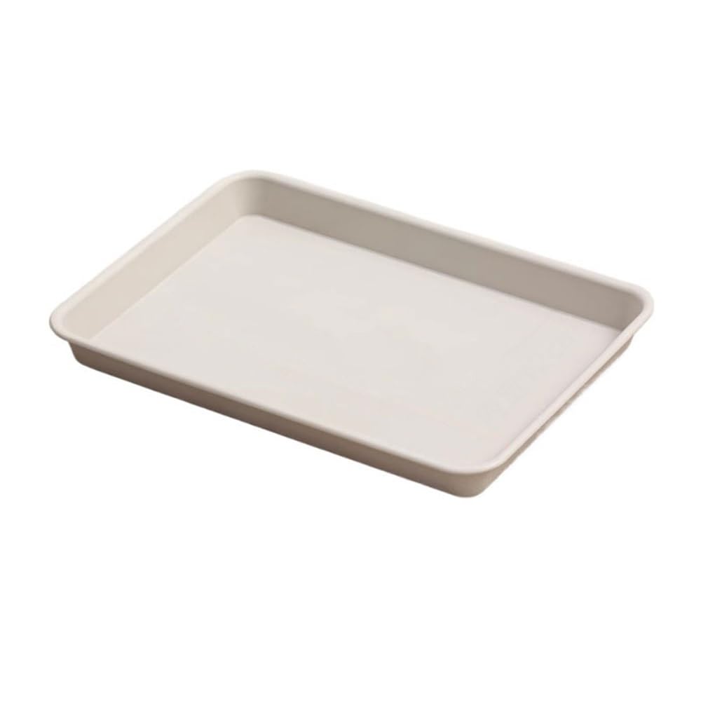 Plant Saucer Indoor Plant Drip Trays Rectangles Resin Saucer 13.3 in(Beige)