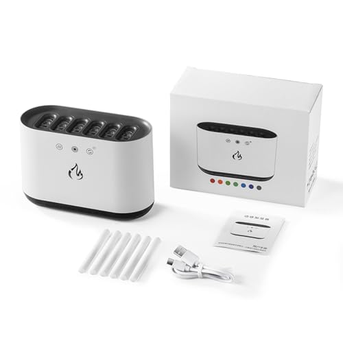 ZDETGU Humidificador Portátil con Luces LED de 7 Colores Difusor de Niebla Fría de 900 Ml para Dormitorio, Oficina y Viajes, 6 Modos de Niebla, Tiempo de Funcionamiento de 10 Horas, Funcionamiento