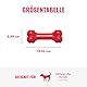 KONG Goodie Bone - Klassischer Hundeknochen aus Naturkautschuk - Leckerlispender - Für Mittelgroße Hunde - Rot
