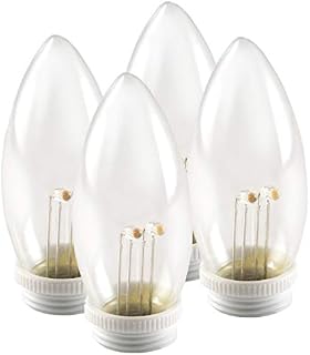 612 Vermont Ultra Bright, Battery Operated LED Window Candle Replacement Bulbs, P-1935-R4-W-RH,