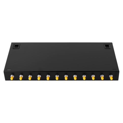Cookinkitch 12-Port ST/UPC Wall Mount Fiber Enclosure, Simplex Singlemode