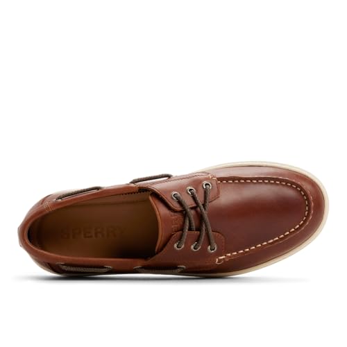 Image of Sperry Mens Como Moc Leather Boat Shoe