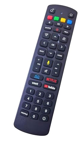 Image of Zdalamit Original Voice Control Replacement Remote Compatible for Jio Fiber Set Top Box Remote with Voot, Netflix, YouTube, Hotstar Hotkeys by Tu-DOX