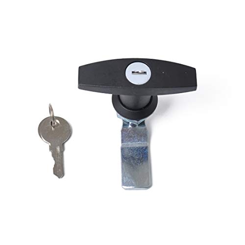Accesorios de bloqueo del coche, T forma del mango de la paleta de entrada Cierre de puerta y las llaves de Herramientas de bloqueo, Apto for remolque/Yate/camiones (Negro) (Color : Negro)