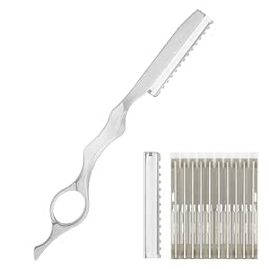 Amazon.com: QFGasre Hair Razors for Cutting Hair Styling Razors ...