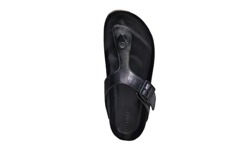 Image of Neeman's Cork Thong Sandals | Sandals for Men | Stylish & Fashionable | Lightweight Comfortable Durable | Slip On Adjustable Strap Sandals for Men | Everday Comfort Chappal (Tan, UK10)