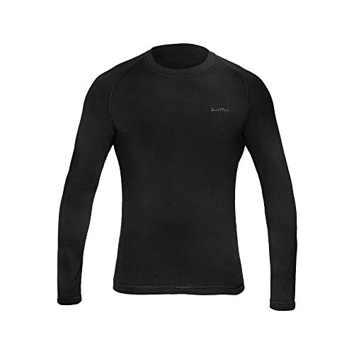 Curtlo Thermosense ML Camiseta de Manga Longa Segunda Pele, Masculino, Preto, P