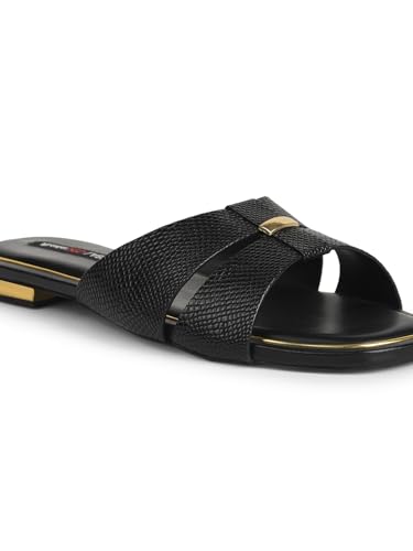 Image of Bata Women's Mule Thong Slipper - Black