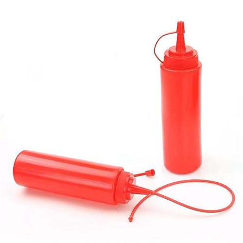 Ketchup Fake Novelty Squirt Bottles,Squeeze Squirt Ketchup Bottle Condiment Bottles,Fake Spray Ketchup Bottle Prank Salad Bottle Red Plastic Prank Joke Toys for April Fools Day Halloween Party