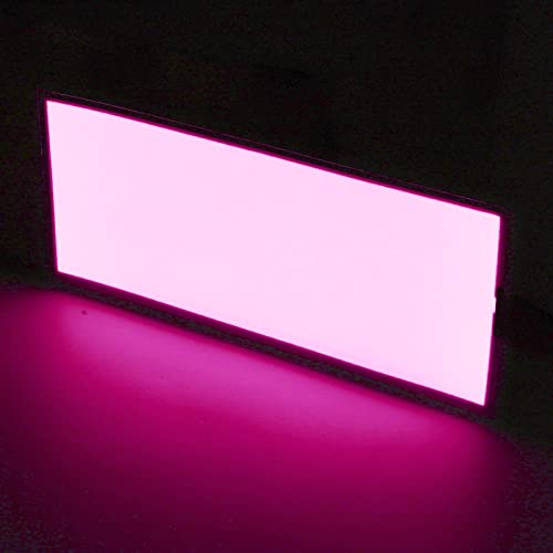 Image of EL Panel Electroluminescent Light Sheet Light Decorations Neon Sheet 12 cm x 5 cm (4.8 inch x 2.0 inch) ON /Slow Flash /Fast Flash,1Pack (1, Pink, 12cm*5cm)