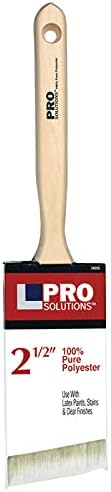 12-Pack of 2-1/2” Pro Solutions 24225 Polyester Paint Brush Angle Sash, Standard Handle
