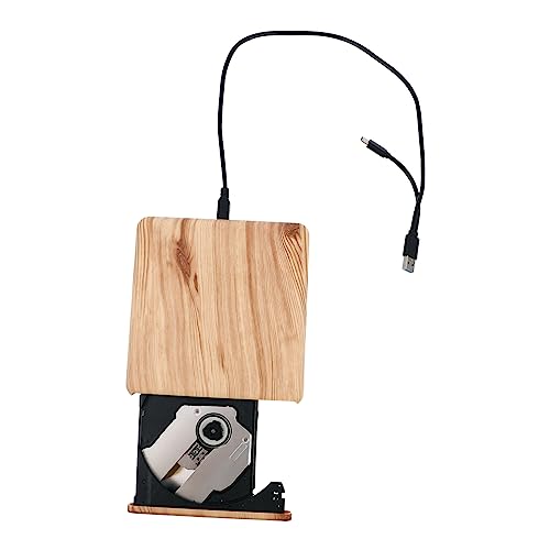 KONTONTY External DVD Drive Type-c USB Portable Cd DVD Burner Multi-Functional Optical Drive for Data Backup File Burning and Music Playback Compatible Laptops and Desktops