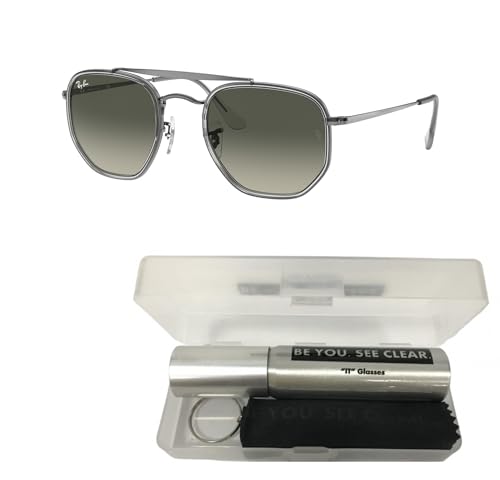 Ray-Ban RB3648M Sunglasses Bundle: RB 3648M THE MARSHAL II 004/71 The Marshal Ii Gunmetal Light and Eyewear Cleaning Kit2