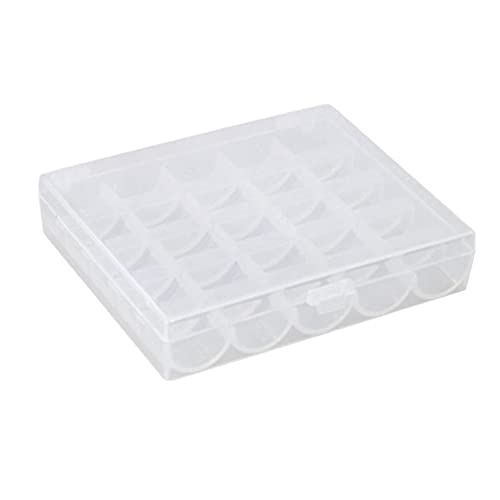 1 Paquet de 25 Fentes vides bobines bobines boîte, Machine canette Organisateur boîtier en Plastique Couture Artisanat boîtier en Plastique boîte de Rangement pour...