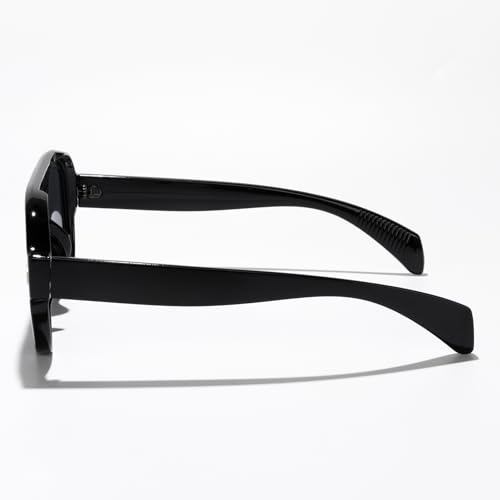 Vintage Aviator Sunglasses for Men Women Oversized Rivet Frame Stylish Retro Shades for Driving Travel Street Fashion3