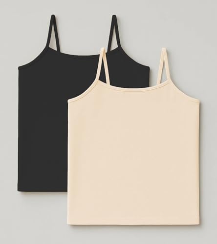 Image of Kurve Girl's Sleeveless Tank Top - Stretch Undershirts Cami Camisole, UV Protective Fabric, Rated UPF 50+ (Made in USA)