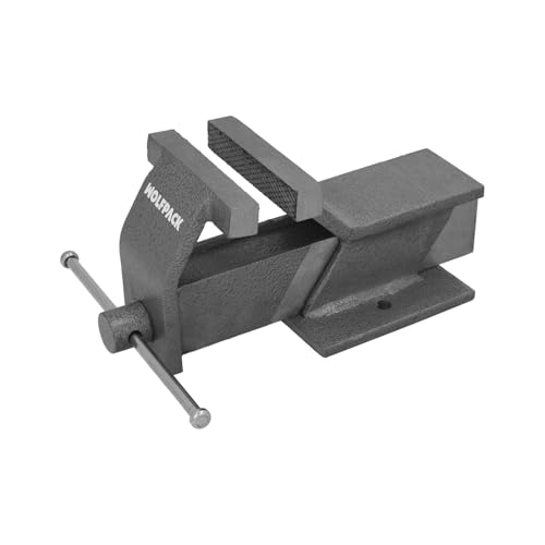 WOLFPACK LINEA PROFESIONAL Tornillo Banco Acero 80 mm. Banco De Mesa, Tornillo Sujeción, Abrazadera De Banco