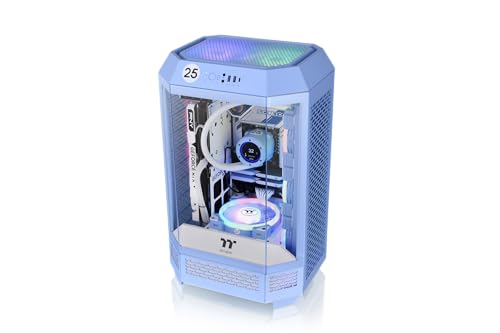 Image of Thermaltake The Tower 300 | Micro Tower Case | Hydrangea Blue Limited Edition