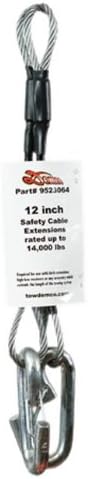 Demco9523064 12" Safety Cable Extensions, (Set of 2)