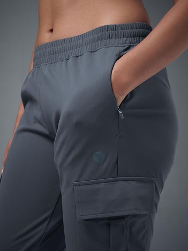 Image of Women's Polyester Regular Fit 4 Pocket Solid Cargo with SPF50+, 2 Way Stretch, UV Protection for Activewear, Regular Use