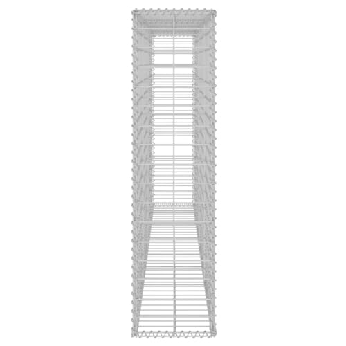 Proteccion visual y muro de contencion de piedra galvanizado para patios 7