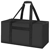 INFANZIA 24inch Sports Duffel Travel Bag, 56L Duffel Tote Bag with Upgrade Zipper, Water Resistant & Foldable Equipment Storage Bag for Camping Tent Tripod Fishing