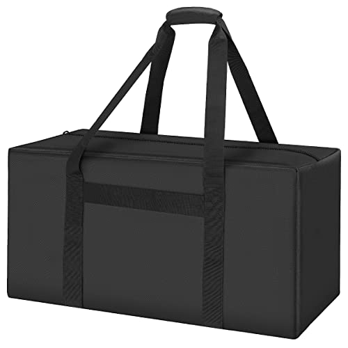INFANZIA 24inch Sports Duffel Travel Bag, 56L Duffel Tote Bag with Upgrade Zipper, Water Resistant & Foldable Equipment Storage Bag for Camping Tent Tripod Fishing