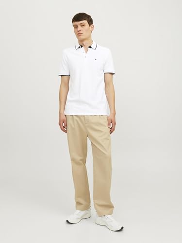 Polo JACK & JONES para hombre modelo 12191216 talla XX-Large color Azul y Blanco miniatura 3