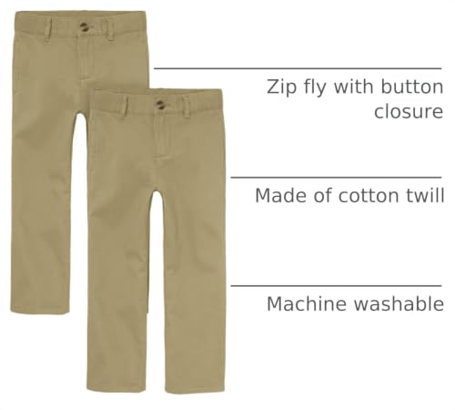 Image of The Children's Place Boys' Stretch Relaxed Straight Chino Pants, Multipacks
