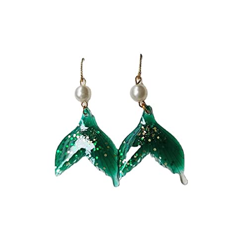 人魚さんの緑ピアス 人魚さんの緑ピアス