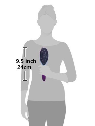 Miniatura 8 de Juego de 3 cepillos para el cabello, cepillo desenredante profesional, sin desenredante, alisado, peinado y secado para mujeres, hombres, niños,