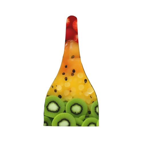 Newborn Baby Hat, Fresh Fruit Print Soft Top Knot Beanie Cap, Cute Baby Headwear for 0-6 Months Black2