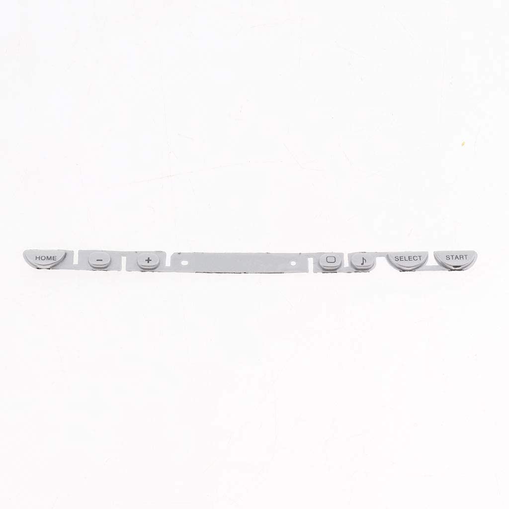 Jayamer L R Left Right ABXY Direction Cross Buttons for PSP 1000 PSP1000 Console Home Start Button (Silver)