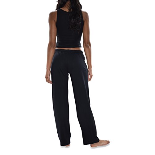 Image of Sexy Basics Women's Soft Flex 100% Cotton Knit Pajama Pants | Lounge Sleep Bottoms | Drawstring & Pockets| Multi Packs