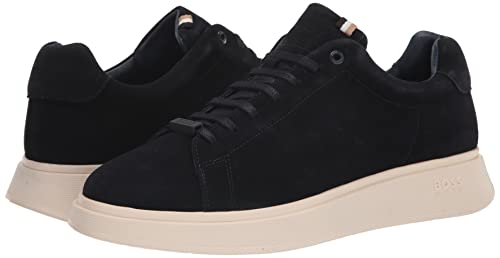 Image of BOSS Mens Suede Sneakers with Rubber Sole