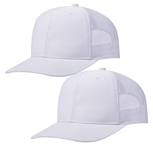 Image of Quanhaigou Trucker Hat - Mesh Snap Back - Unisex Adjustable Baseball Cap - Outdoor Hats for Men Women